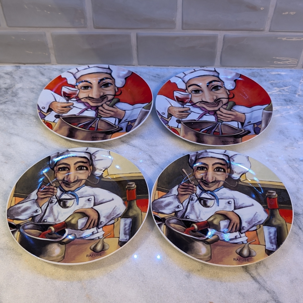 Rafuse and the House Of Prill decorative plates Set Of 4
